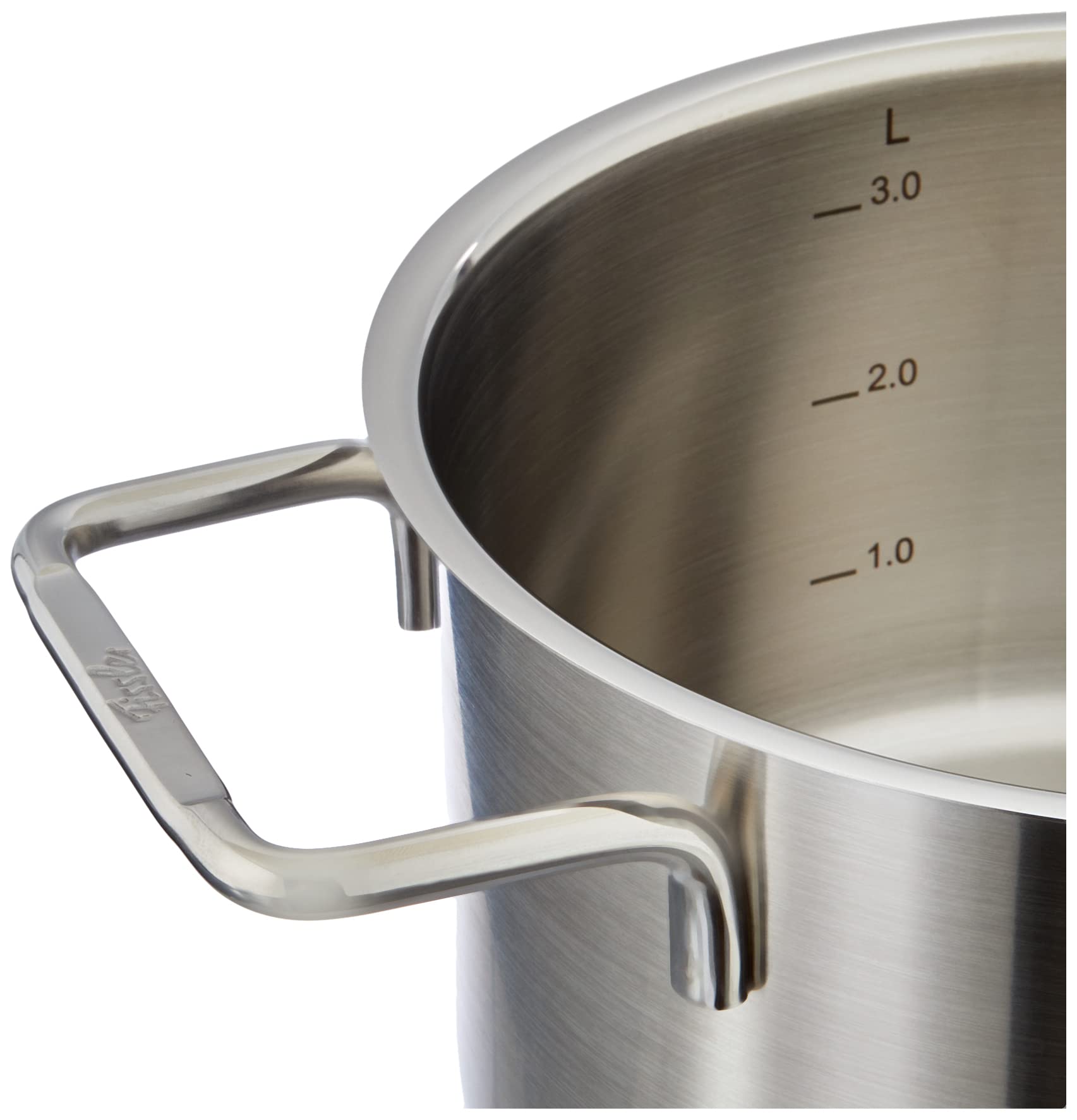 Fisler 081-110-20-000 Hamburg Stew Pot - 5.3Qt German-Made Silver Stainless Steel Cookware for Gas & Induction Stoves - Perfect for Soups, Stews & Slow Cooking