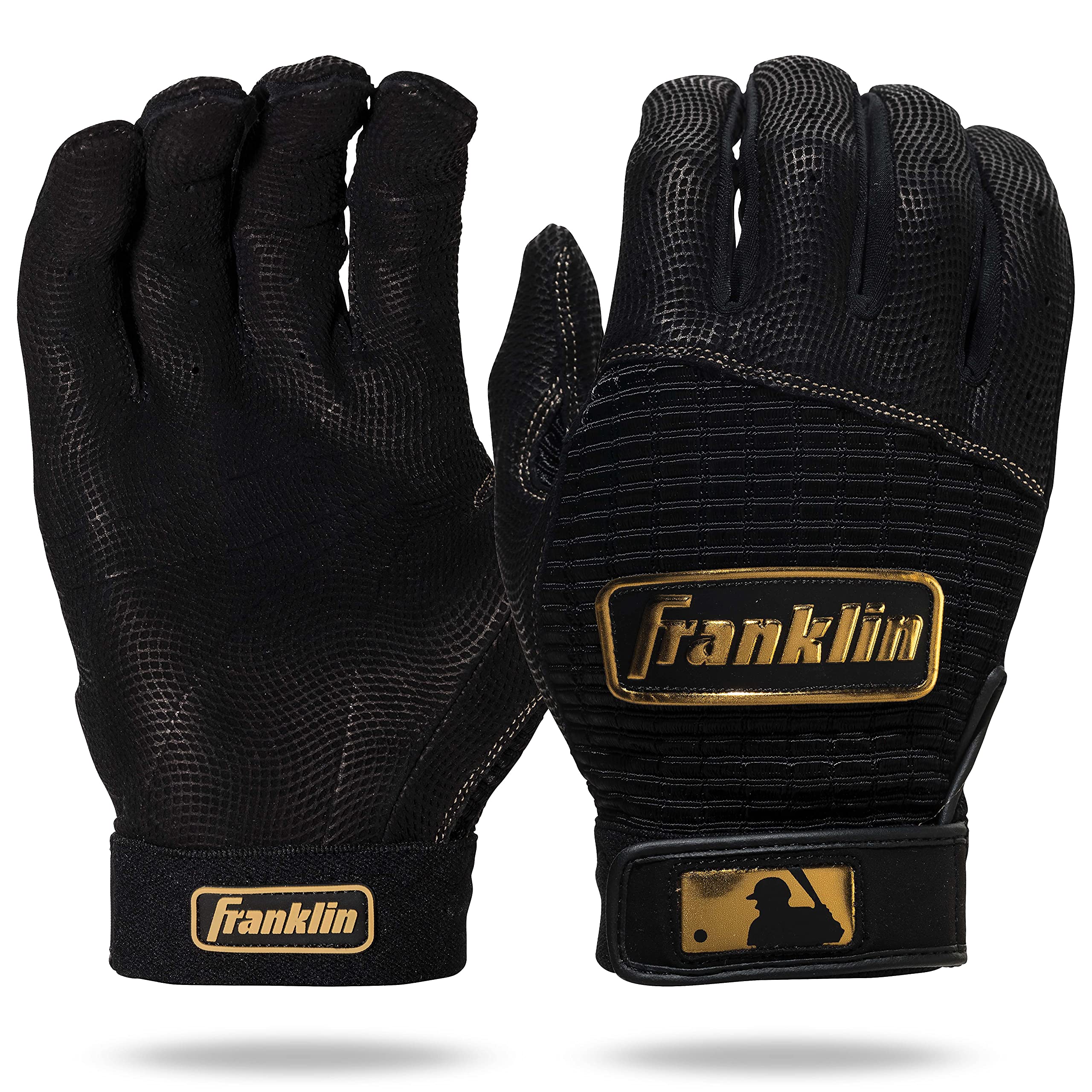 Franklin Sports MLB Baseball Batting Gloves - Professional Classic Batting Gloves for Baseball & Softball - Adult & Youth Sizes - Perfect for Training, Games & Practice Sessions