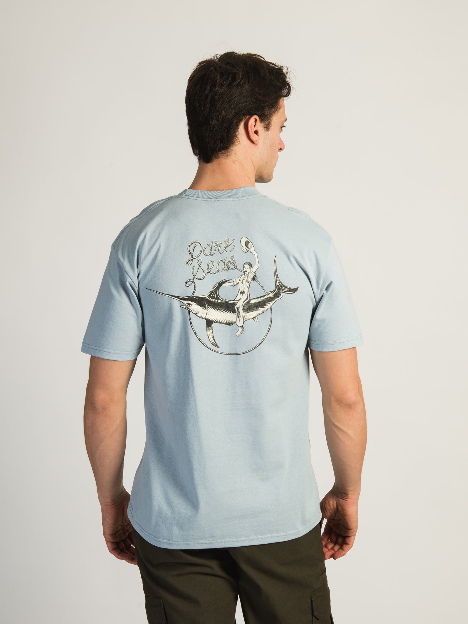 Dark Seas Salty Rodeo T-Shirt - Vintage Graphic Tee for Men & Women - Perfect for Beach Parties, Concerts & Casual Wear