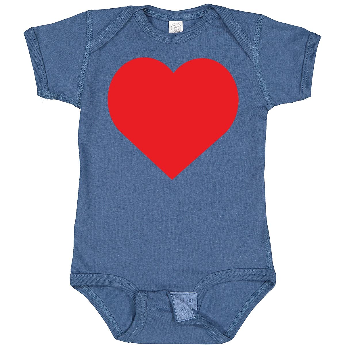 Inktastic Red Heart Baby Bodysuit - Soft Cotton Infant Onesie for Newborns & Toddlers - Perfect for Valentine's Day, Family Photos & Everyday Cute Outfits