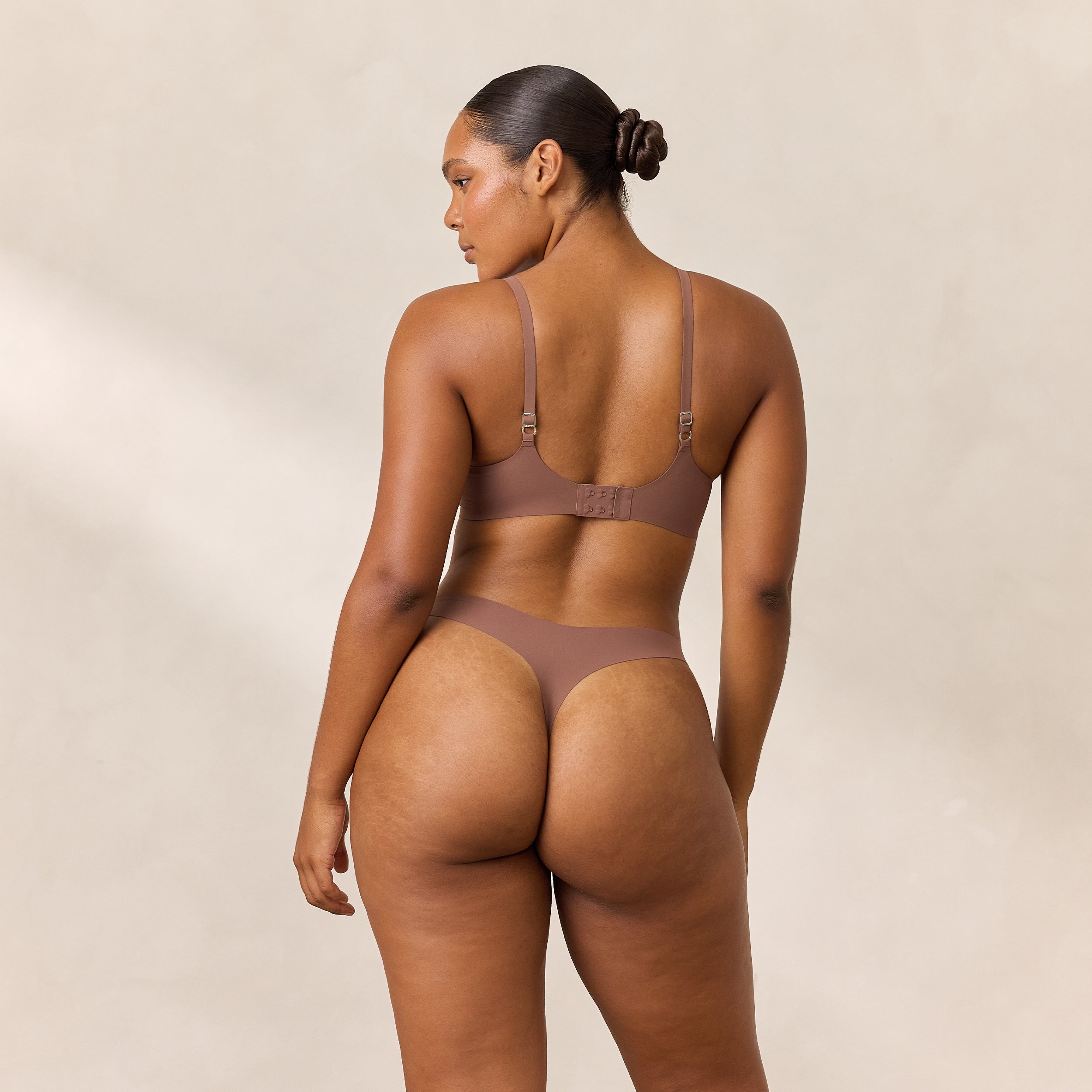 Everyday Flex Bralette - Comfortable Wireless Bra in Nutmeg Color for Yoga, Lounge & Daily Wear