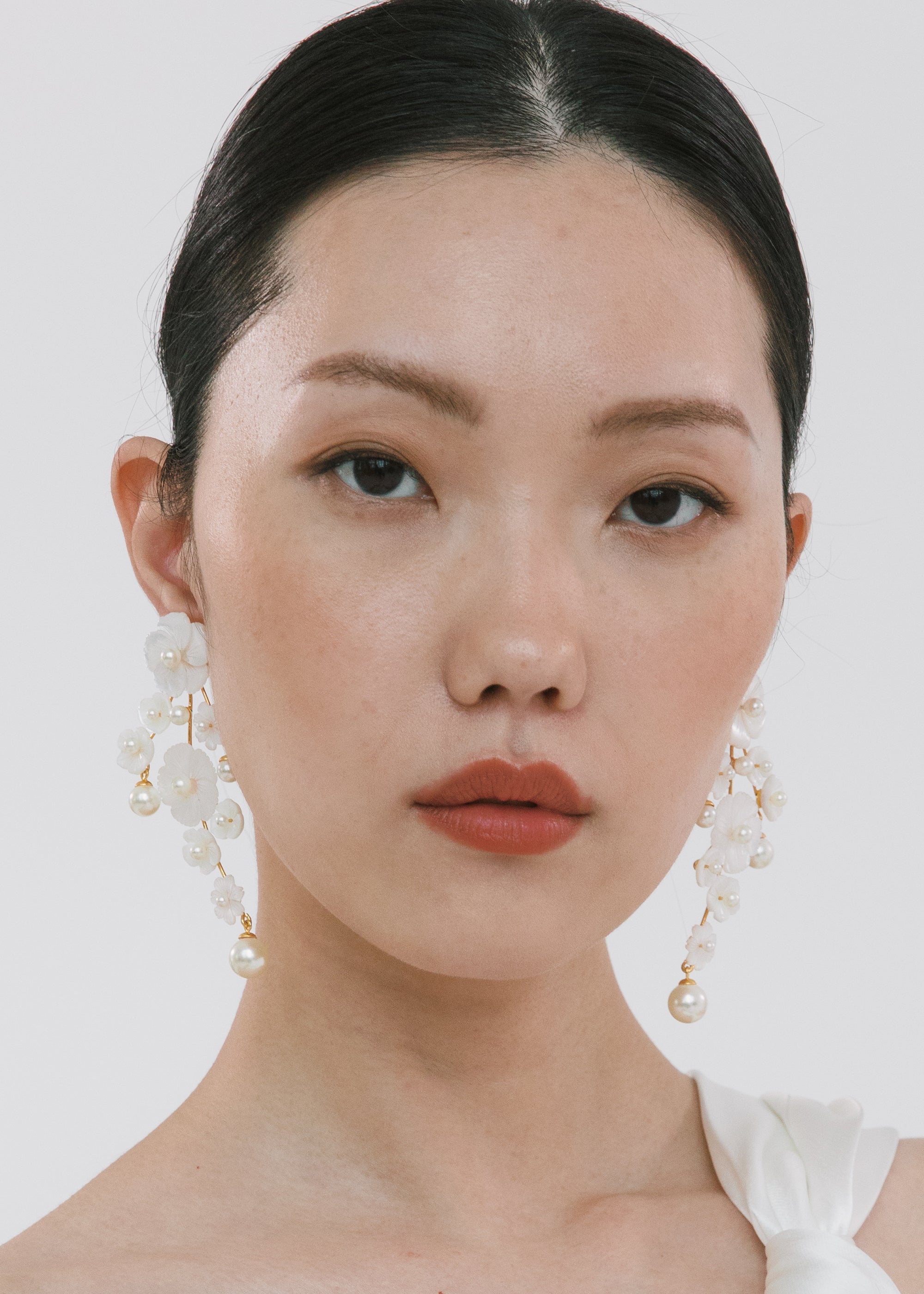 Maxine Earrings - Elegant Mother of Pearl Dangle Earrings for Women | Perfect for Weddings, Parties & Special Occasions