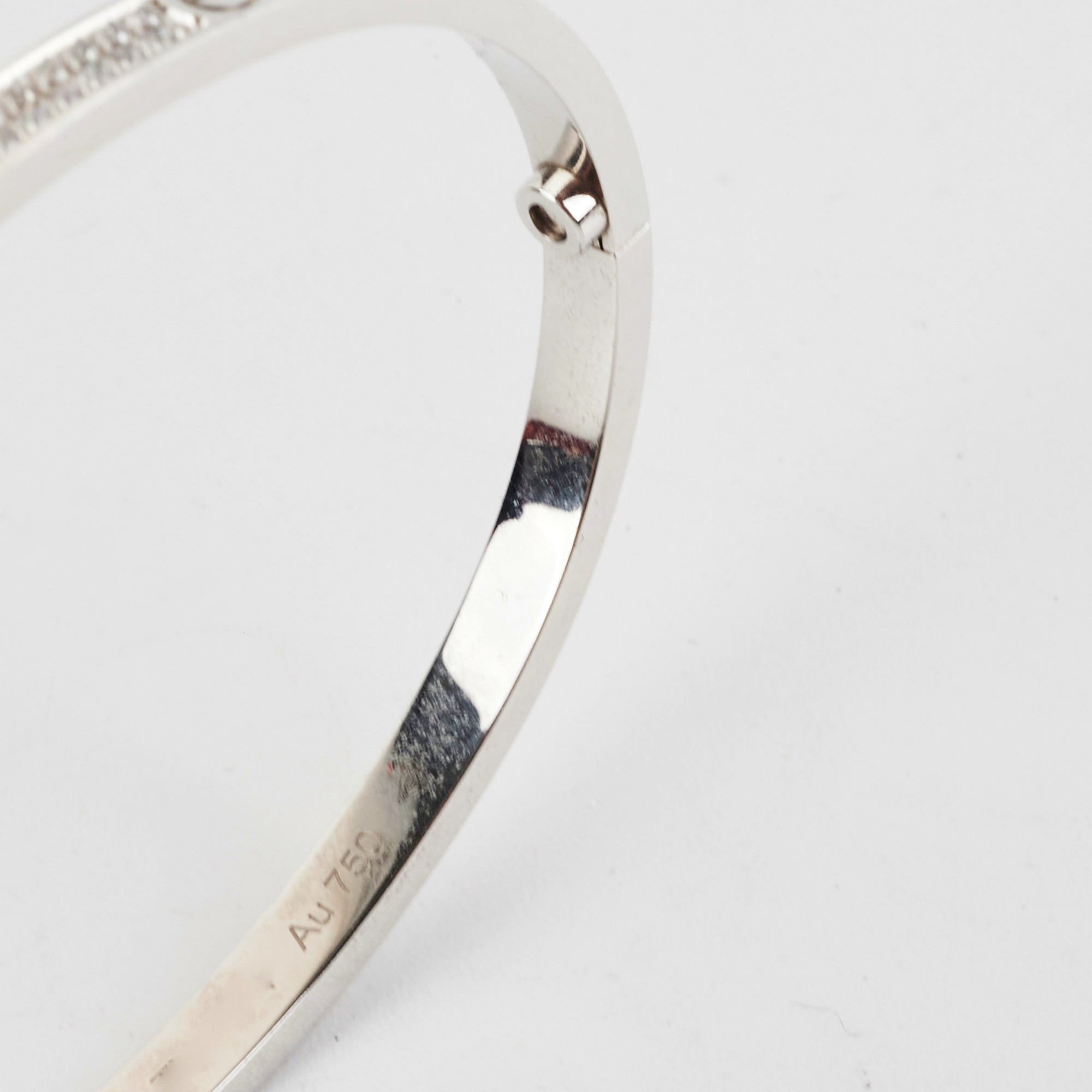 Cartier Small Love Pave Bracelet in 18K White Gold - Size 16 - Luxury Diamond Jewelry for Women - Perfect for Anniversaries, Weddings & Special Occasions