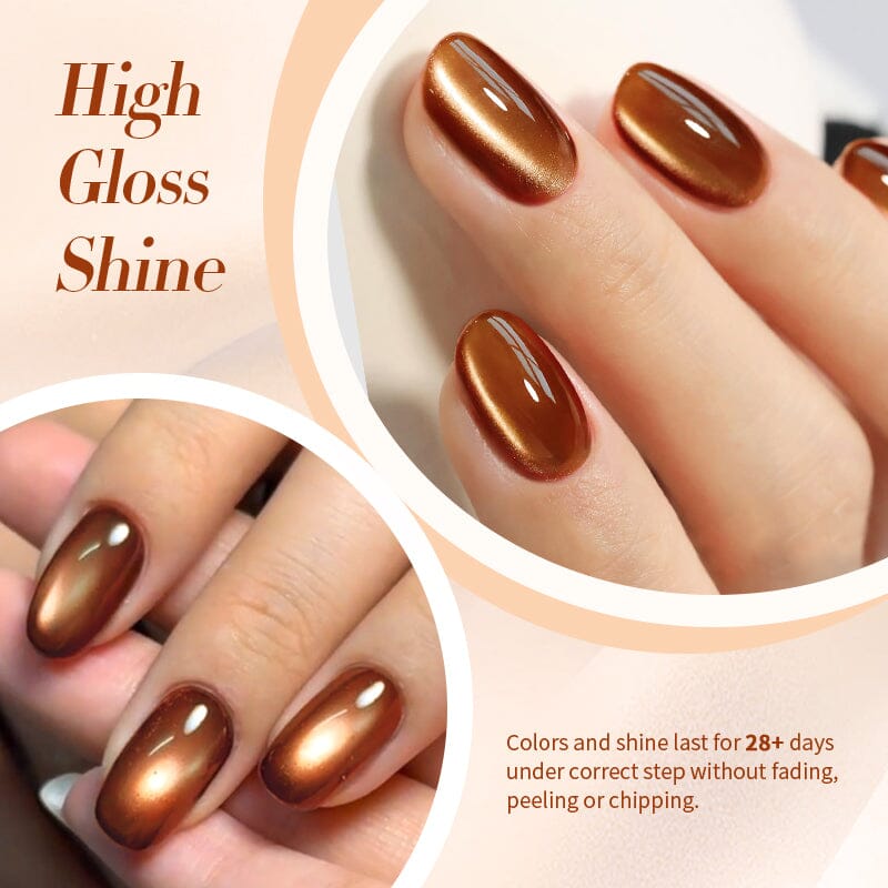 MY79 Caramel Magnetic Gel Polish - 10ml Water Light Cat Nail Art for Home & Salon Use