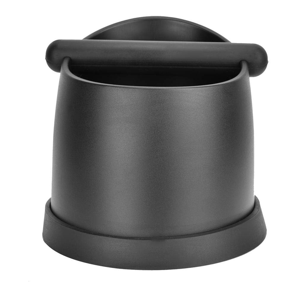 Large Black Plastic Coffee Knock Out Box for Espresso Grounds - Perfect for Baristas & Coffee Shops (Commercial & Home Use)