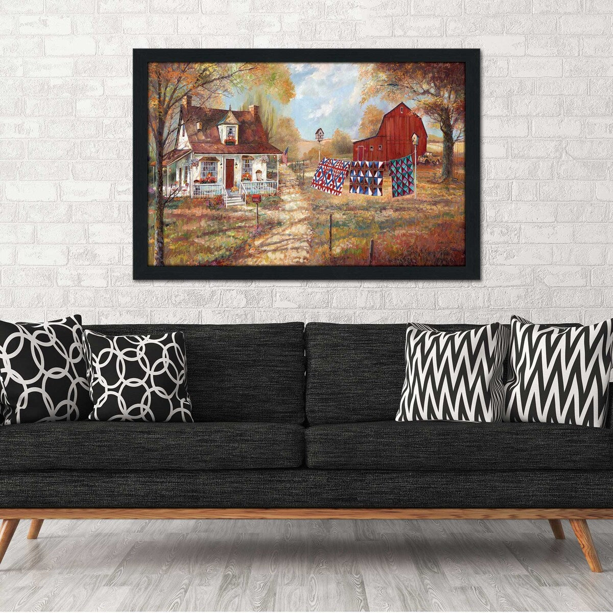 Afternoon Quilting by Ruane Manning - Premium Acrylic Wall Art Print - Perfect for Living Room, Bedroom & Office Decor