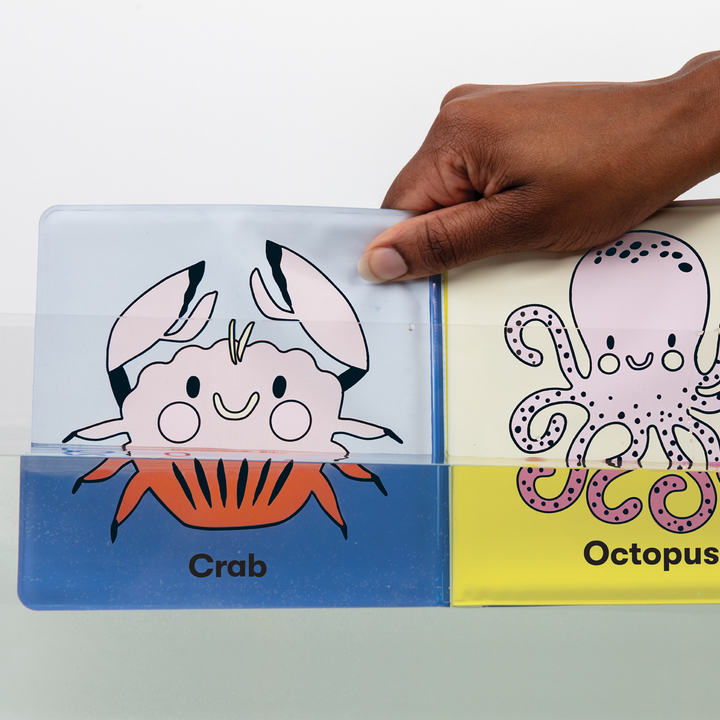 Color the Ocean Magic Bath Book - Interactive Waterproof Baby Bath Toy for Toddlers, Fun Learning & Sensory Play in Bathtub or Pool