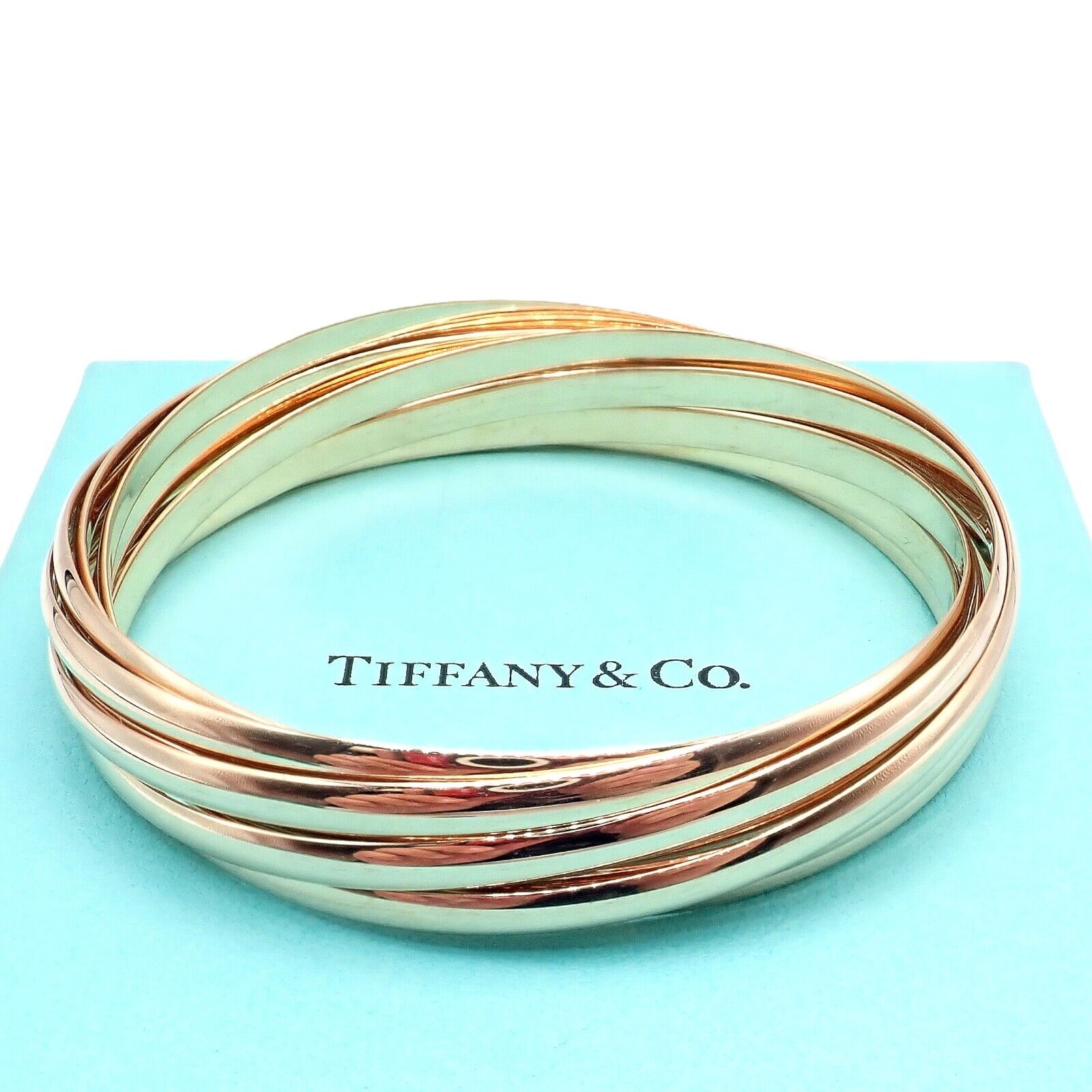 Authentic Tiffany & Co 18k Rose Gold 9 Row Melody Calife Picasso Large Bracelet - Luxury Jewelry Gift for Women, Perfect for Weddings, Anniversaries & Special Occasions
