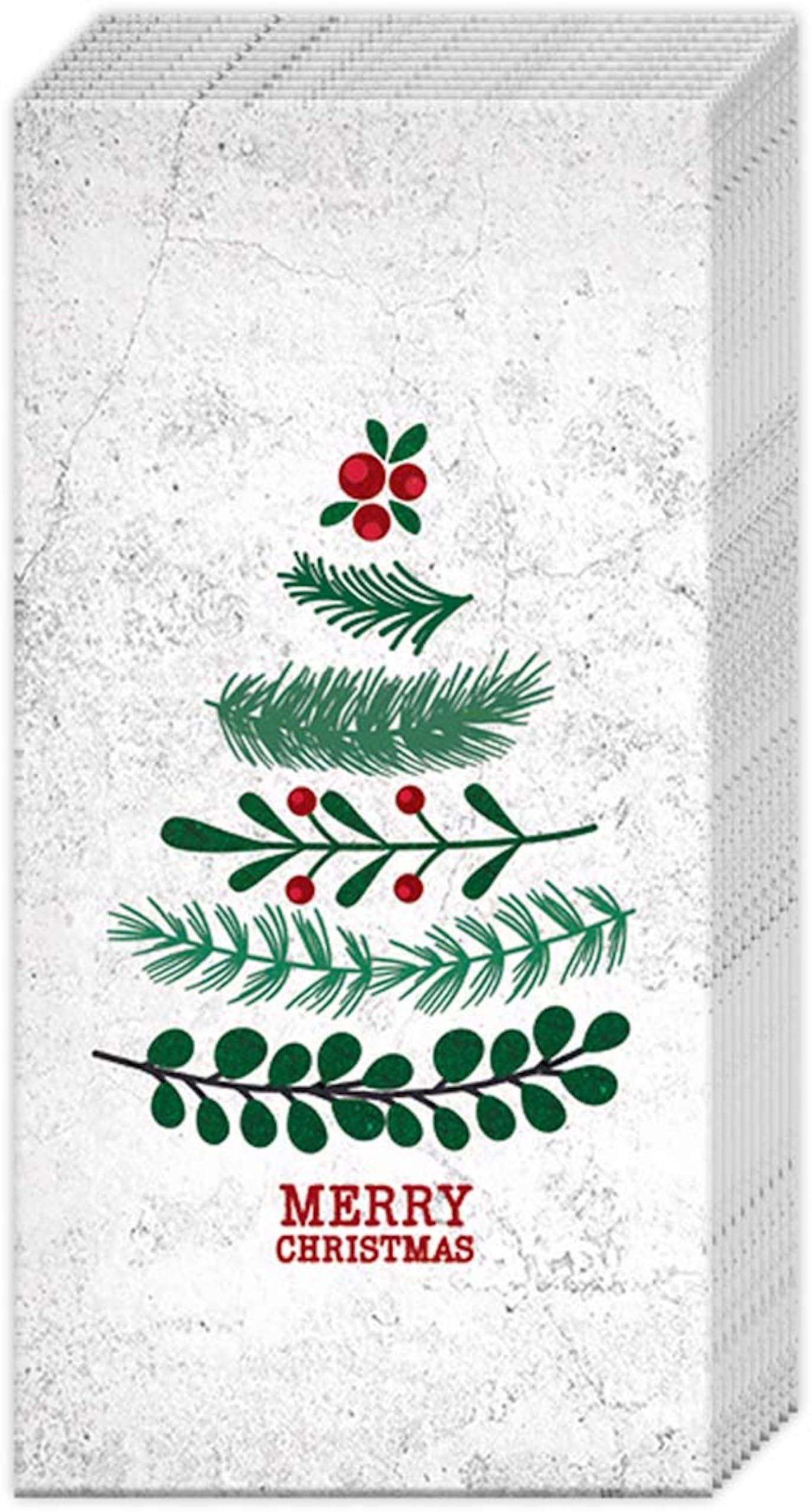 Premium 4-Ply Pocket Tissues - IHR Ideal Home Range Facial Tissue Pack (10-Count, Christmas Tree Design) | Soft & Strong Travel Tissues for Handbags, Office, Car & Holiday Gifting