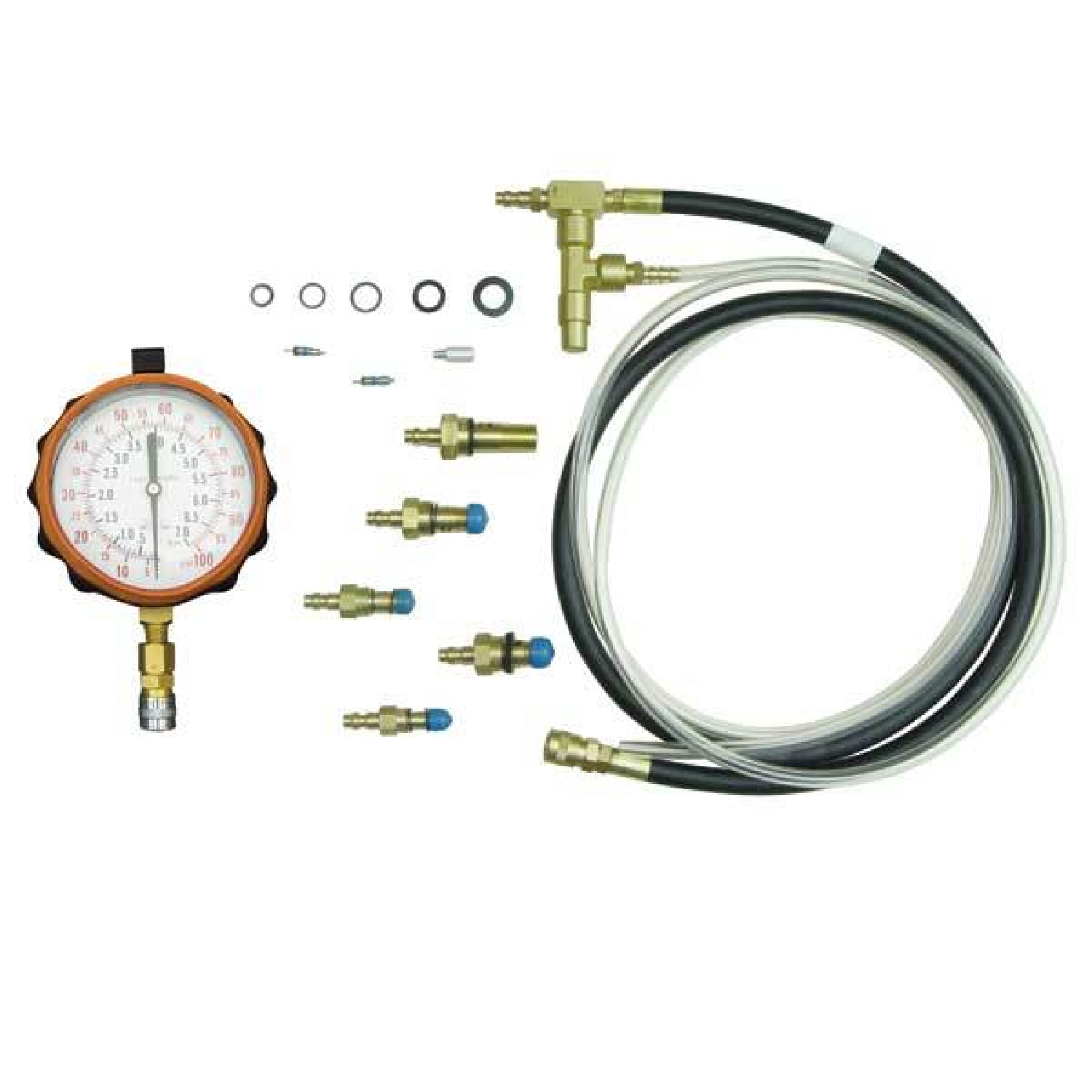 Lang Tools TU 32 2 Basic Diesel Fuel Pressure Test Kit - Professional Automotive Diagnostic Tool for Diesel Engines | Perfect for Mechanics, DIY Enthusiasts & Fleet Maintenance