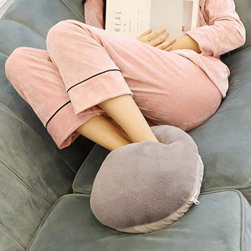 Electric Foot Warmer with USB Heating - Plush Soft Washable Foot Cushion for Winter | Office & Home Use | Cozy Heating Slippers for Cold Weather, Travel & Relaxation