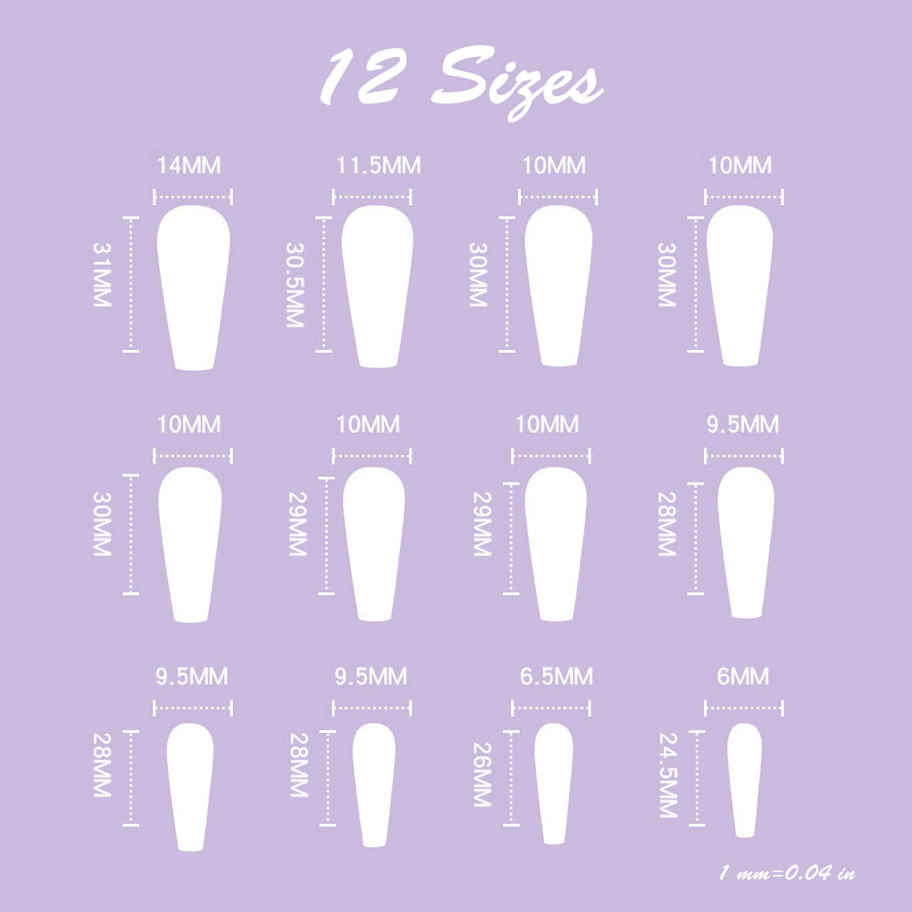 BABALAL Long Coffin Press On Nails - Green French Fake Ballerina Nails with Glossy Design, Artificial Nails for Women & Girls | Perfect for Parties, Weddings, and Special Occasions
