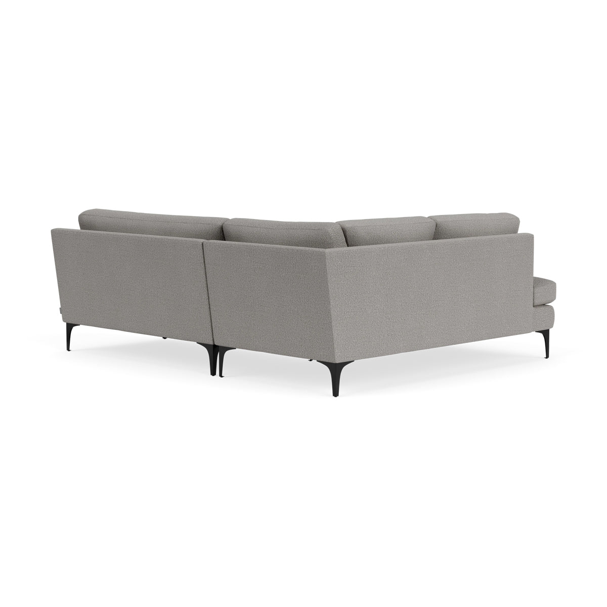 Astha Boucle Left Corner Sofa - Modern L-Shaped Sectional Couch for Living Room, Lounge & Office - Soft Fabric Upholstery, Comfortable Seating for Home Decor
