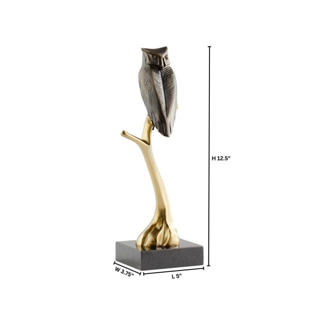 Cyan Design 11463 Noctura Bronze Sculpture - Elegant Home Decor for Living Room, Office & Garden Statue