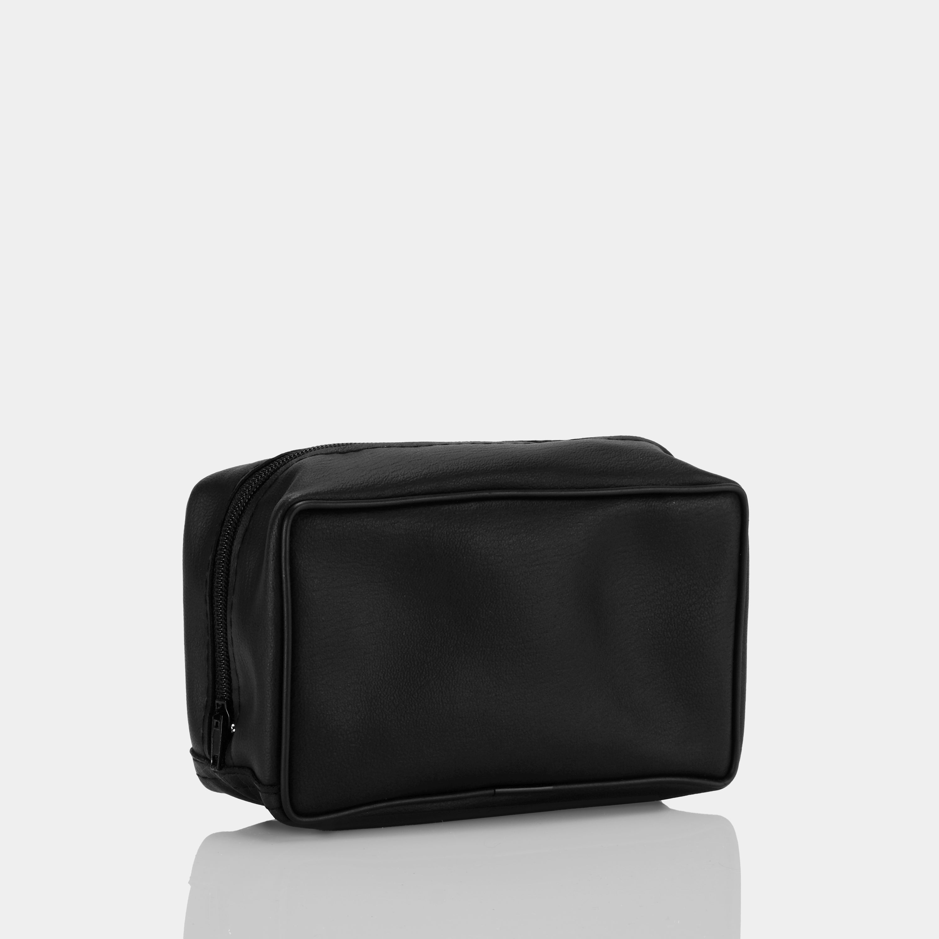 Vintage Black Leather Camera Case for Point and Shoot Cameras - Compact Protective Pouch for Travel, Everyday Use & Photography Enthusiasts