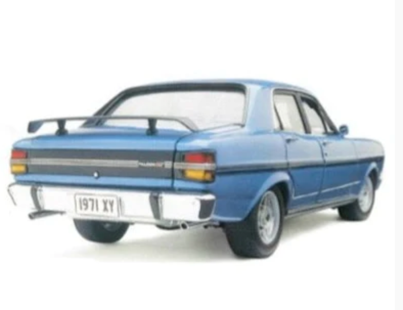 1:18 Scale Ford XY Falcon Phase III GT HO True Blue Diecast Model Car 18811 - Perfect for Collectors, Display, and Racing Enthusiasts