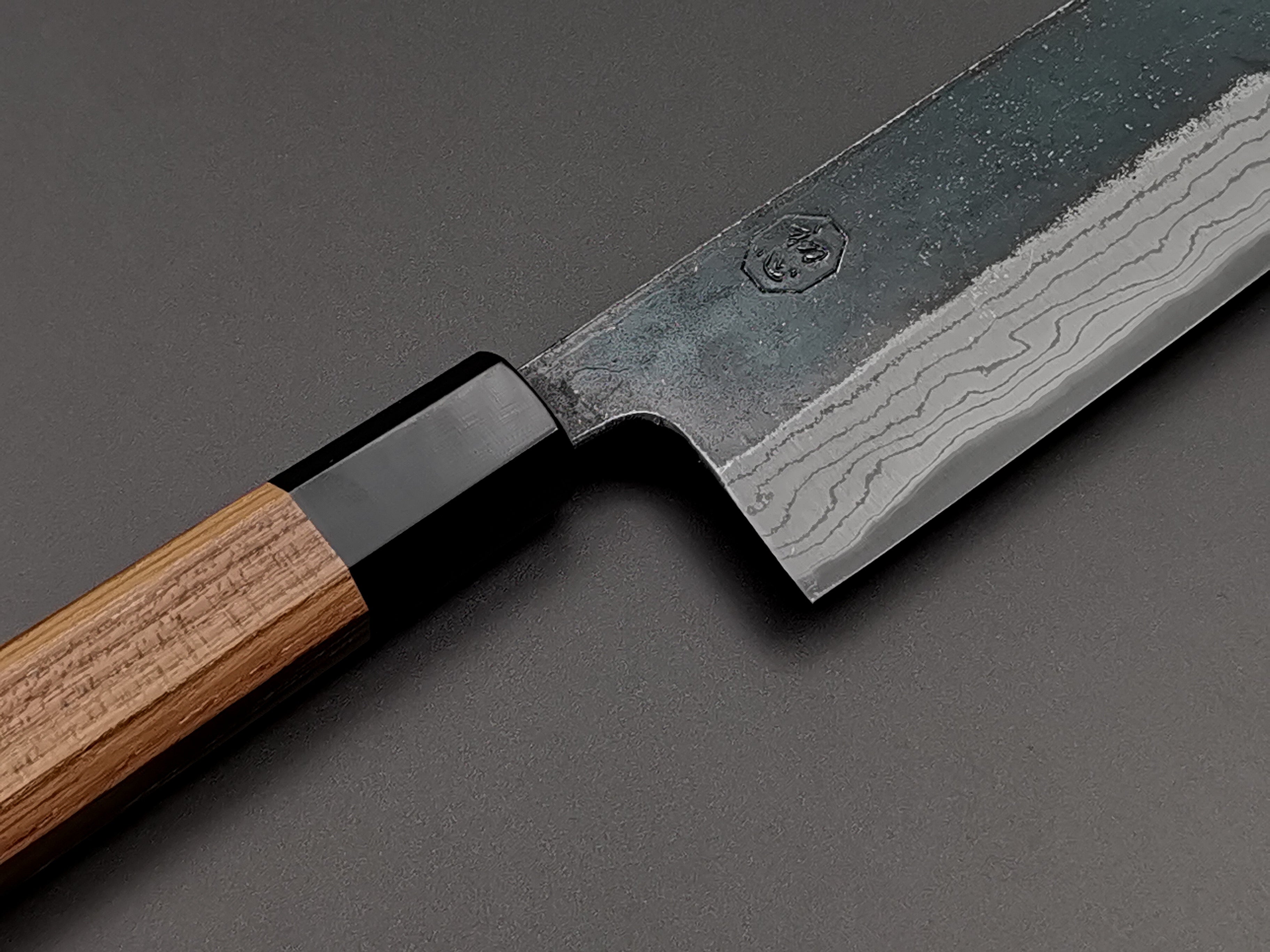 Hatsukokoro Kumokage Blue #2 Nakiri Japanese Vegetable Knife - Premium Carbon Steel Blade for Professional Chefs & Home Cooking, Perfect for Slicing Vegetables & Herbs