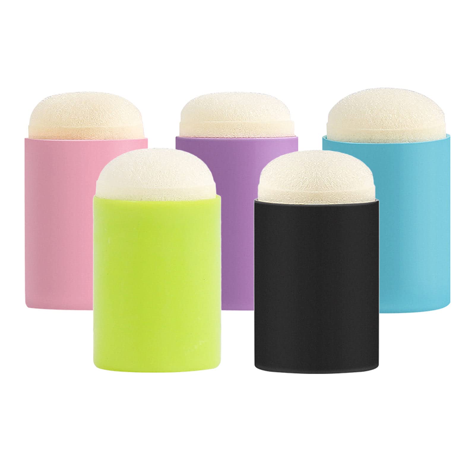5-Piece Finger Sponge Daubers Set - Perfect for Ink Crafts, Chalk Art, Card Making & Embossing - Ideal for DIY Projects, Scrapbooking & Mixed Media Art