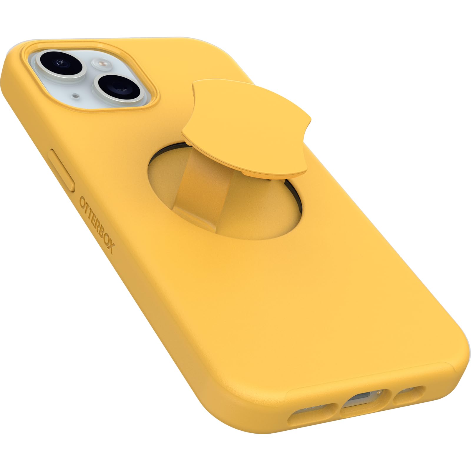 OtterBox Symmetry Series Case for iPhone 15/14/13 with MagSafe - Aspen Gleam (Orange) | Built-in Grip, Slim Protective Cover, Raised Edges for Camera & Screen Protection | Perfect for Outdoor Activities, Travel & Daily Use