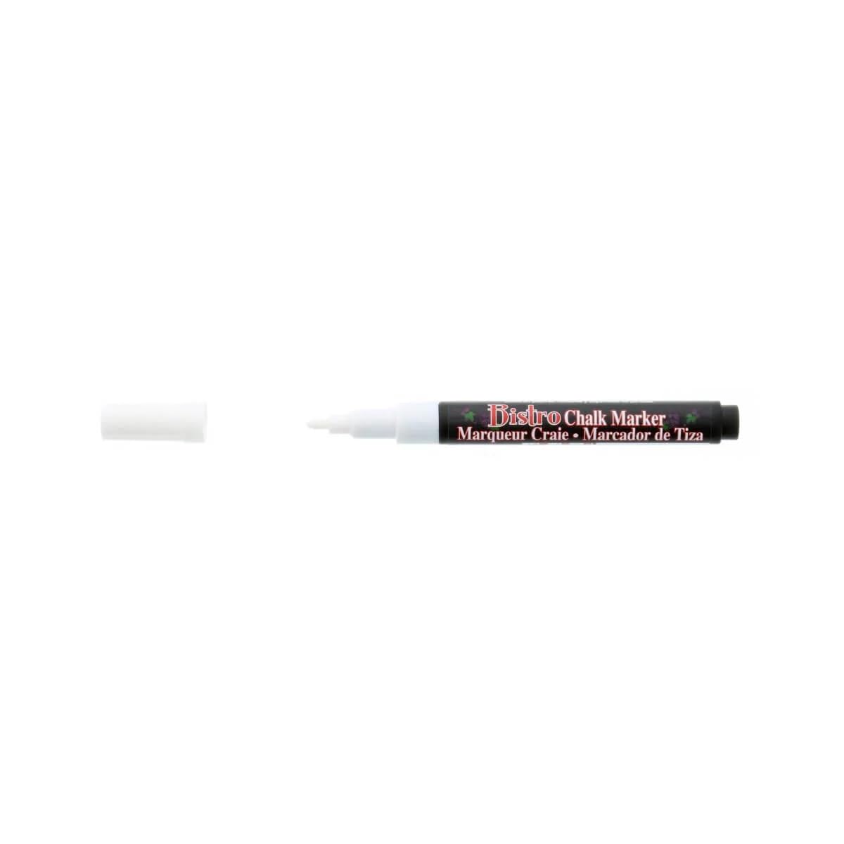 Marvy Uchida Bistro Fine Point White Chalk Markers - Perfect for Restaurants, Cafes, Menu Boards & DIY Crafts