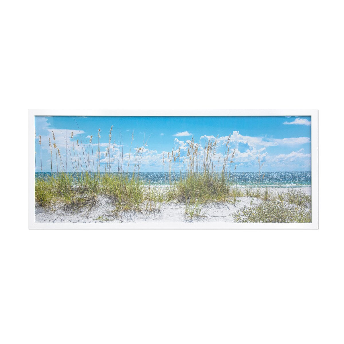Beach Sand Dunes Framed Wall Art - Coastal Landscape Photography for Living Room, Bedroom & Office Decor