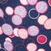 Navy Blue, Pink, Purple, White, Polka Dots