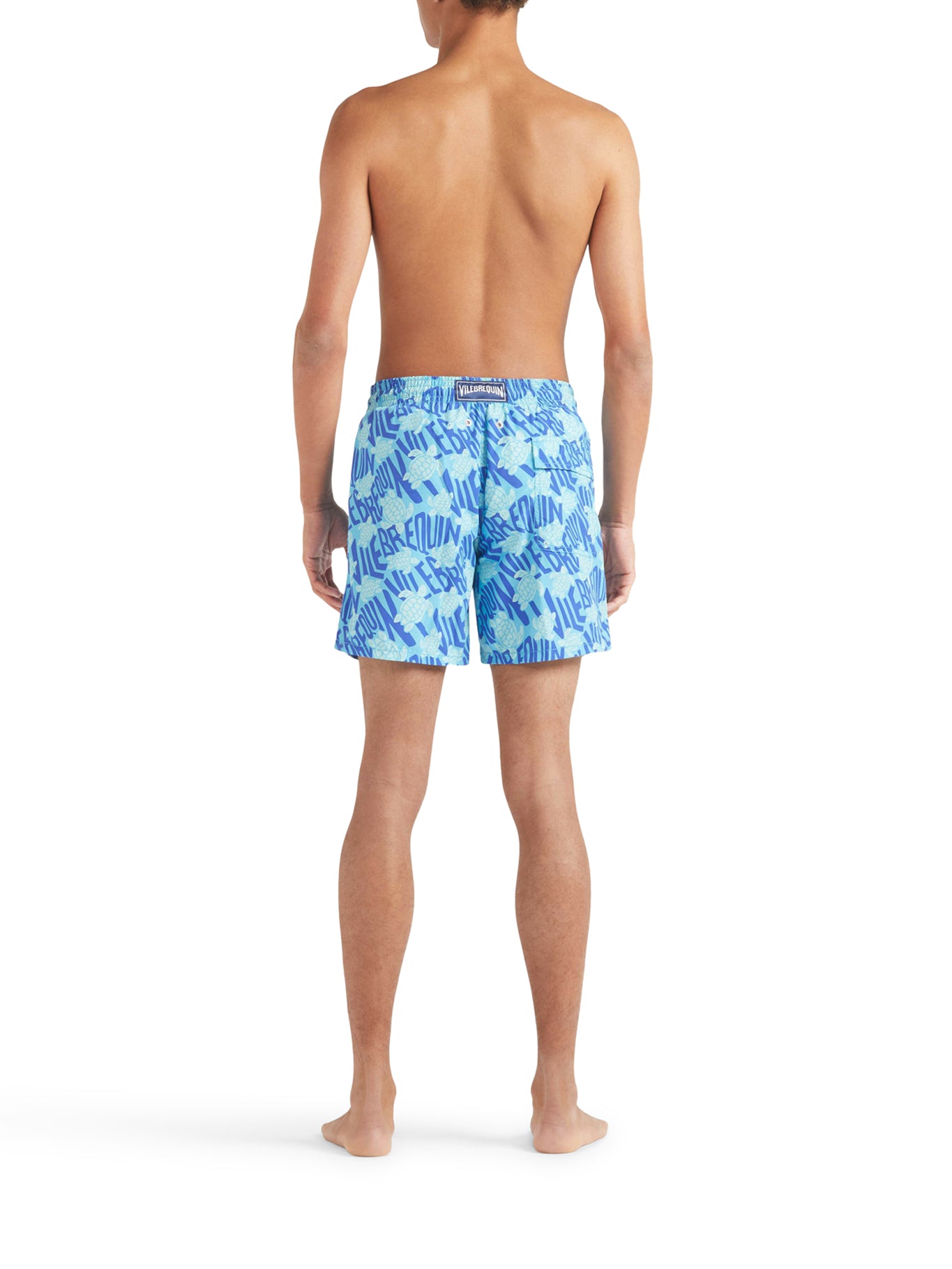 Men's Quick-Dry Swim Shorts with Ronde des Tortues Logo - Perfect for Beach, Pool & Summer Water Sports