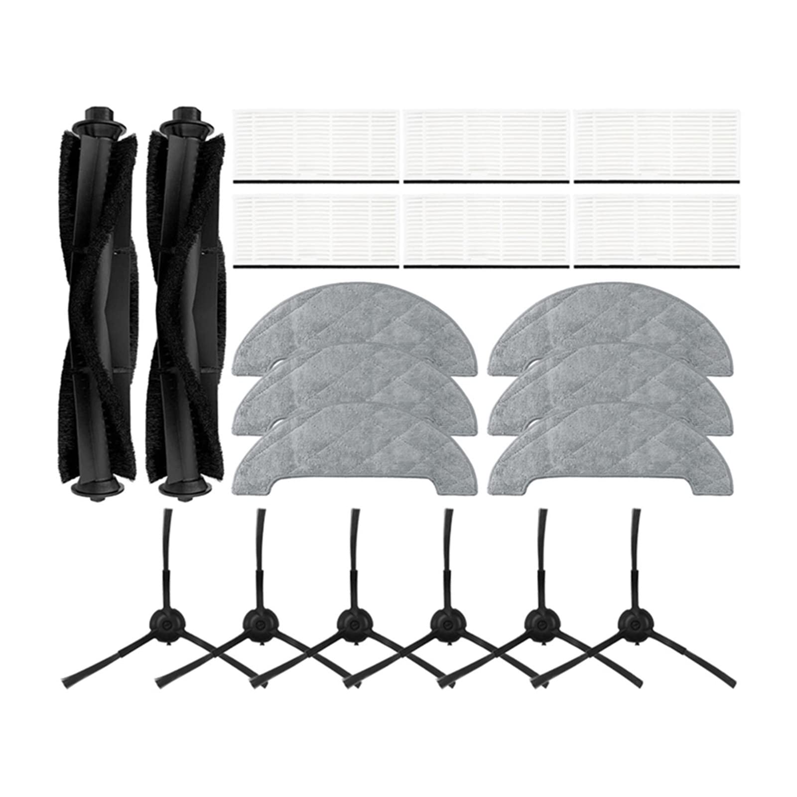 Xiaomi Viomi S9 Vacuum Cleaner Accessories - Replacement Main Side Brush, HEPA Filter & Mop Cloth for Robot Vacuum - Compatible with Xiaomi Viomi S9 - Home & Kitchen Cleaning Essentials (Color: As Shown) - Perfect for Deep Cleaning Floors, Carpets & Pet Hair Removal