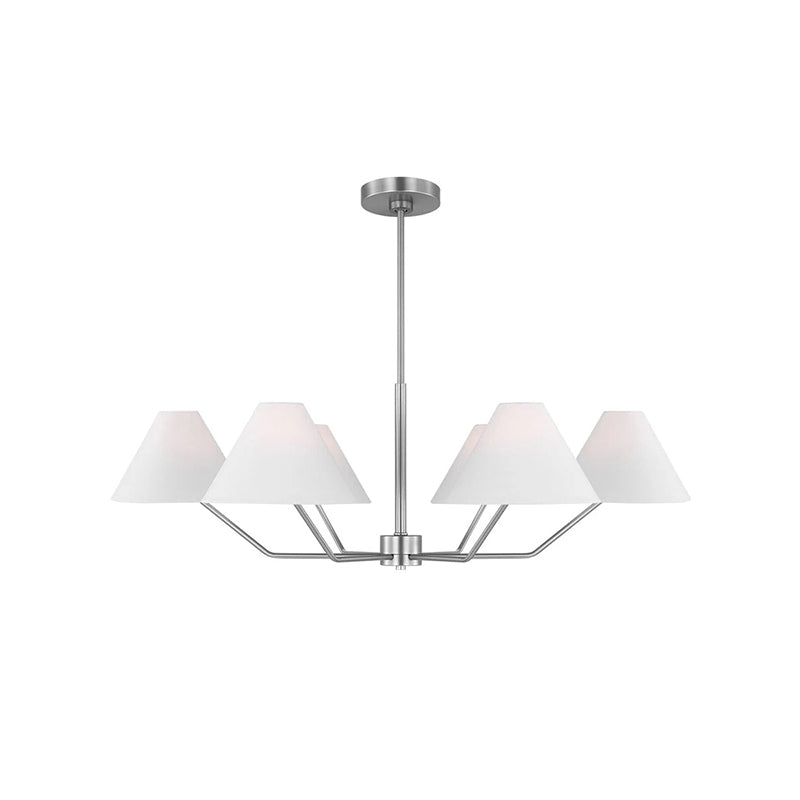 Burke Chandelier - Elegant Crystal Ceiling Light Fixture for Dining Room, Living Room & Bedroom | Perfect for Home Decor & Wedding Venue Lighting