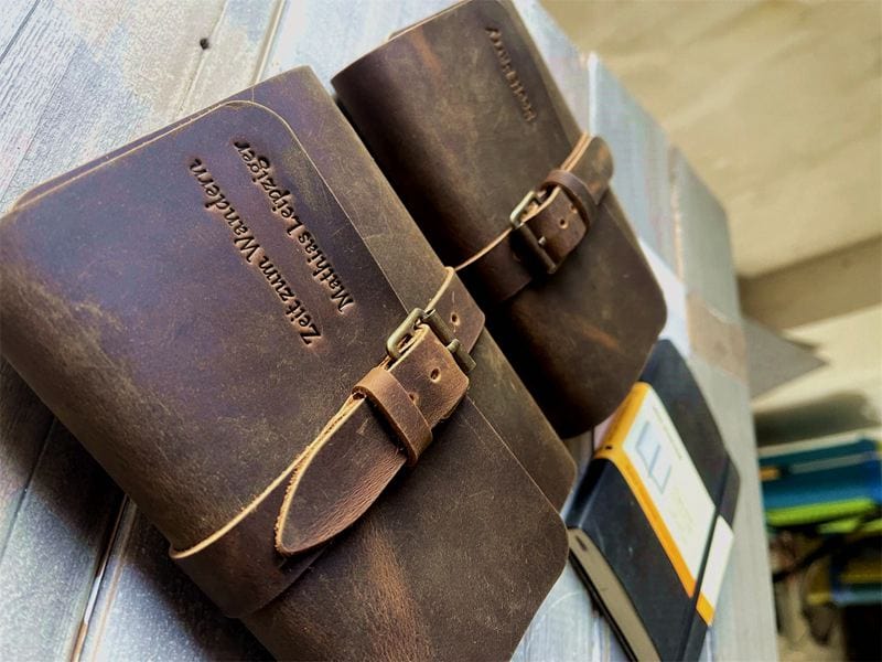 Handmade Rustic Brown Genuine Leather Pocket Journal - Small Travel Notebook for Writing, Sketching & Note Taking - Perfect for Outdoor Adventures, Daily Journaling & Gift Giving