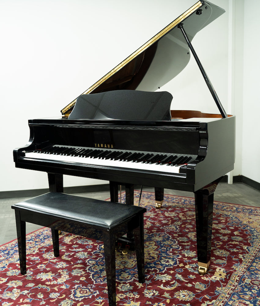1987 Yamaha GA1 Grand Piano - Ebony Finish | Serial Number J2006870 | Used Vintage Piano for Home, Studio & Concert Performance