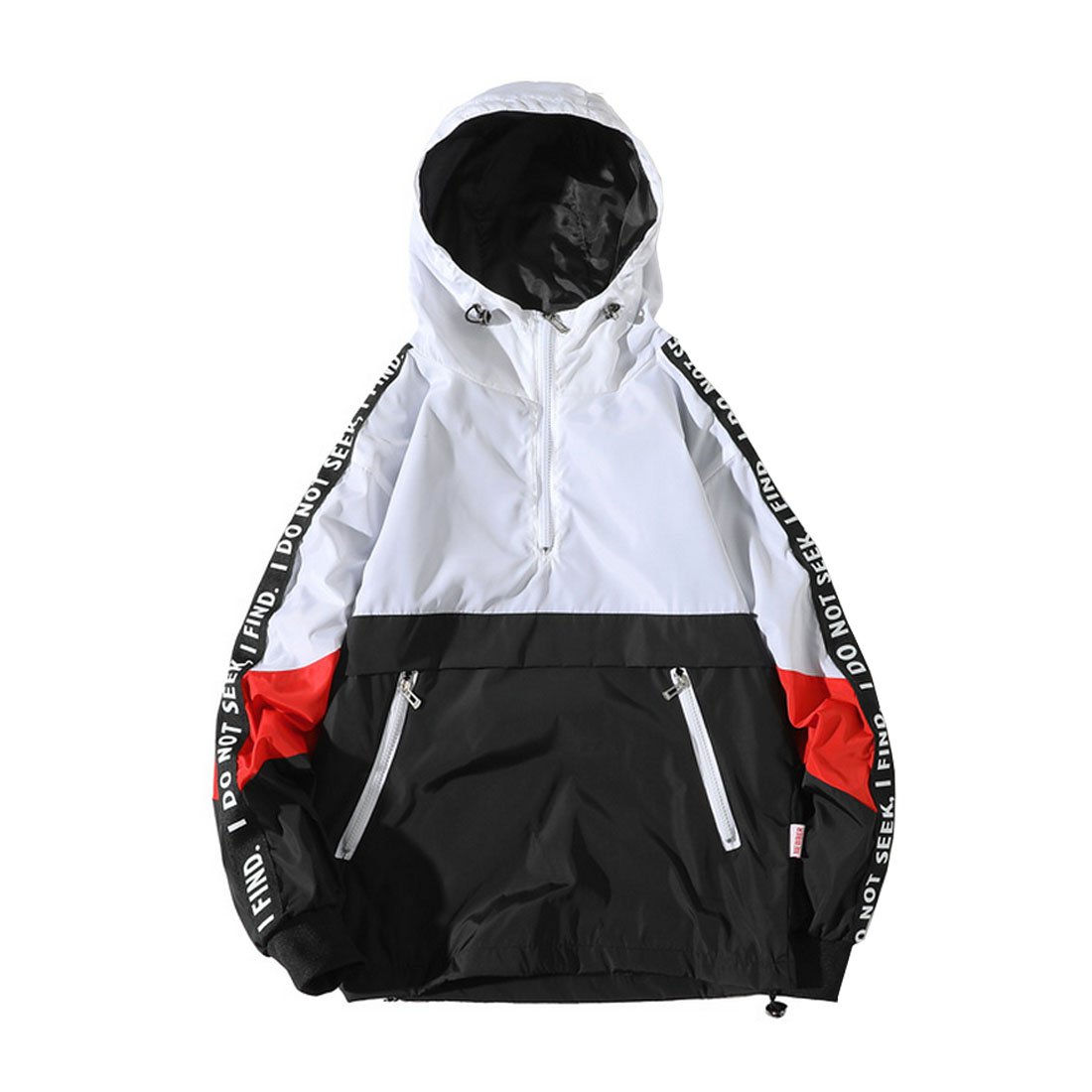HZCX FASHION Men's Lightweight Waterproof Windbreaker Hooded Jacket for Outdoor Activities and Travel
