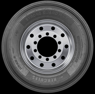 Hercules Strong Guard HLS 146M 11R22.50 Commercial Truck Tires - Heavy Duty, All-Season Traction for Long Haul & Construction Vehicles
