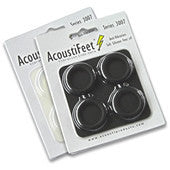 AcoustiFeet Anti-Vibration Replacement Soft Black Feet (4-Pack) - Reduce Noise & Vibration for Washing Machines, Dryers, and Appliances