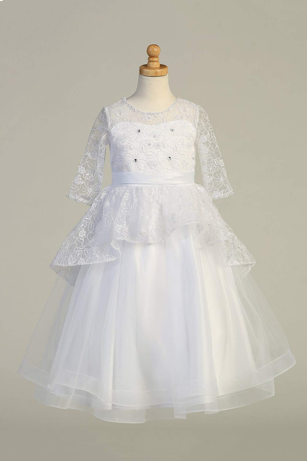 First Communion Dresses for Girls Age 7-16 - White Holy First Communion Gowns & Vestidos de Primera Comunion - Perfect for Church Ceremonies, Baptisms & Special Religious Occasions