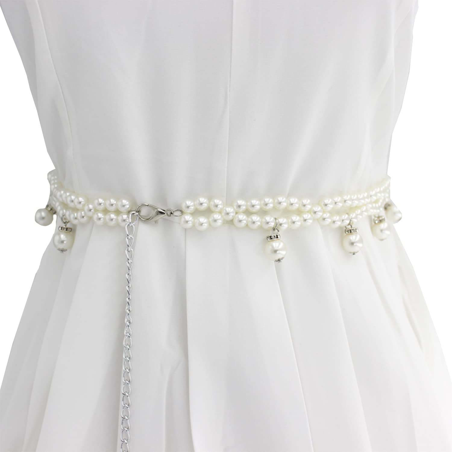 Elegant Women's Pearl Waist Chain Belt - Stylish Accessory for Evening Dresses, Coats & Formal Outfits | Perfect for Weddings, Parties & Special Occasions