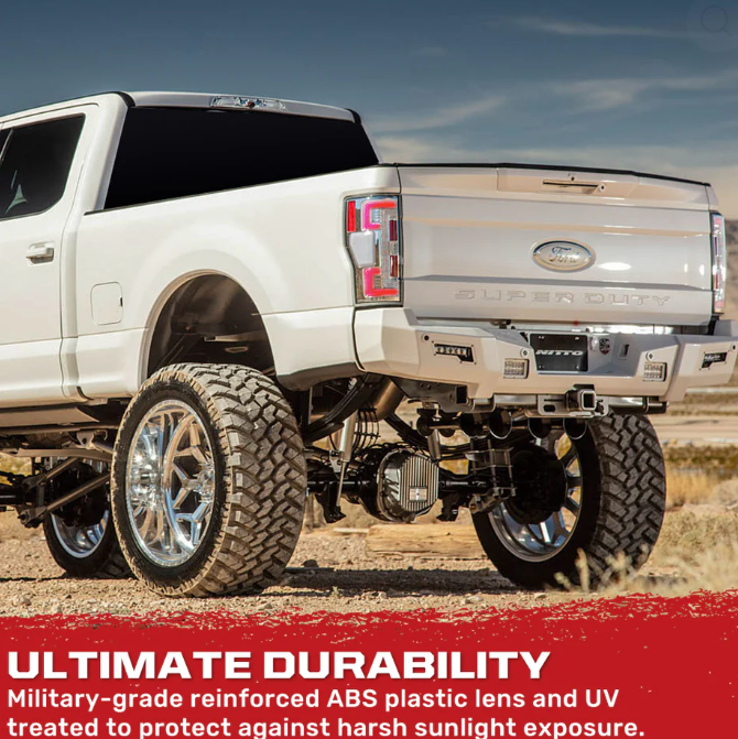 Ford Super Duty 2020-2022 LED Tail Lights - OEM Replacement with Clear OLED Design | Perfect for Truck Upgrades & Night Driving Safety