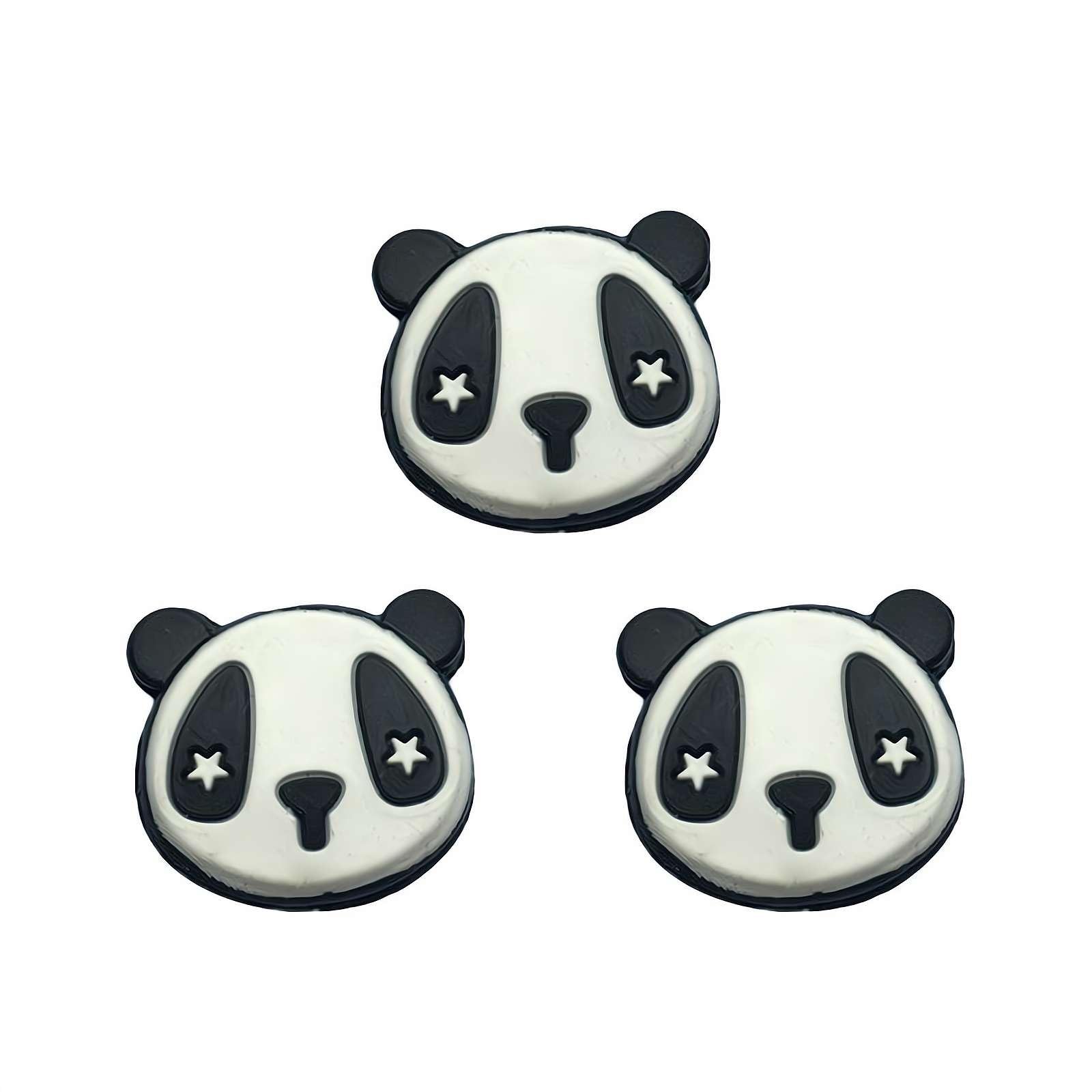Premium Tennis Racket Vibration Dampener 3-Pack - Shock Absorbing Silicone Dampeners for Better Control & Comfort - Ideal Tennis Gift for Players (Cute Panda Design) - Perfect for Practice, Matches & Court Training