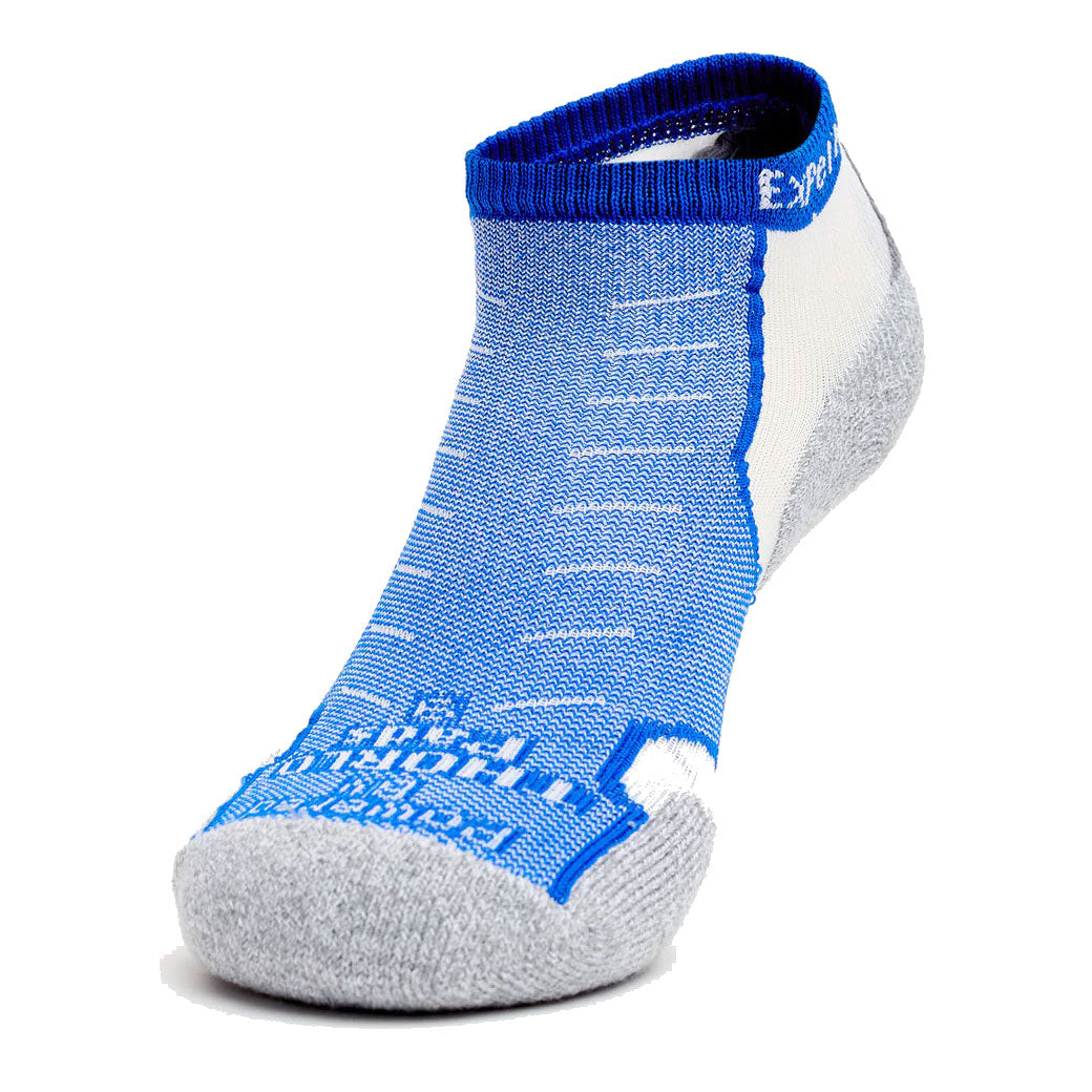 Thorlo Experia Micro Mini Unisex Running Socks - Lightweight Cushioned Athletic Socks for Men & Women (Blue) - Perfect for Jogging, Gym Workouts & Outdoor Activities