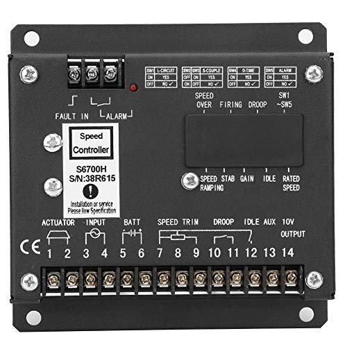 S6700H Automatic Generator Speed Controller - Electronic Control Panel for Parking Protection & Power Regulation | Perfect for Home Backup, RV, and Industrial Generators