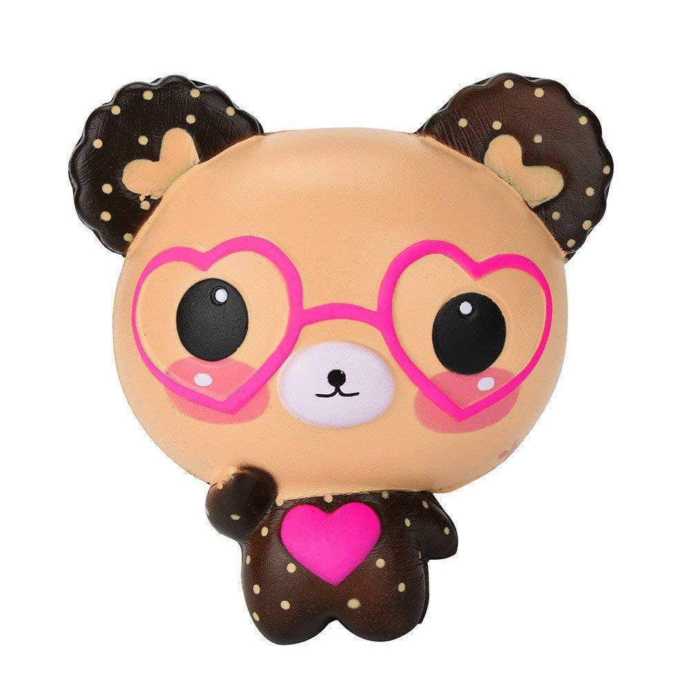 Squishy Toys for Kids - Mochi Slow Rising Stress Relief Bear with Creamy Scent | Cute Party Favors & Anxiety Relief Toys for Children | Perfect for Birthday Gifts, Classroom Rewards and Sensory Play