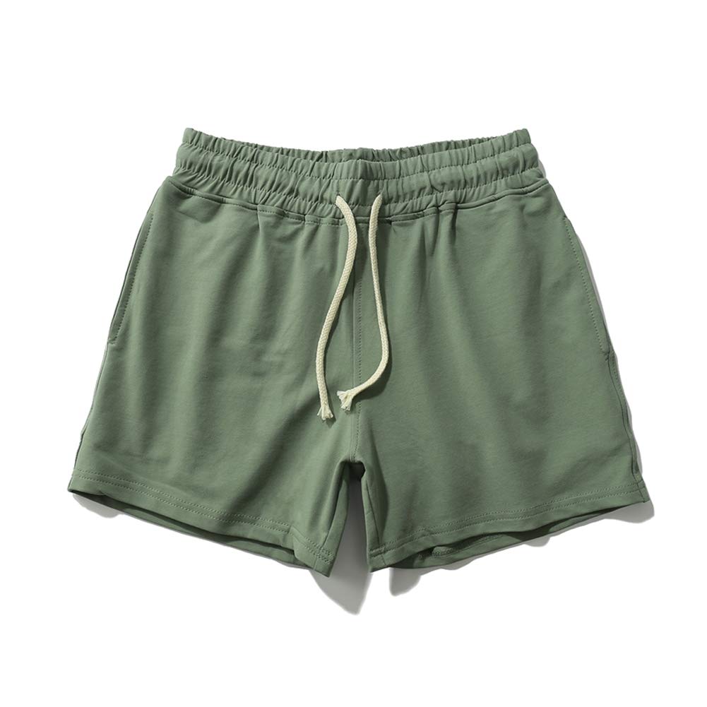 Faith Men's Summer Fitness Shorts - Breathable Cotton Loose Trunks with Pockets for Gym, Running & Casual Wear