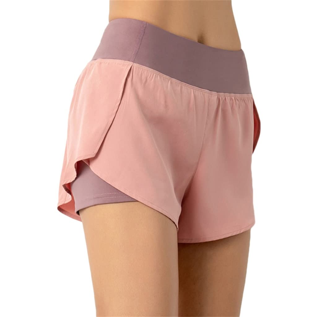 Women's Double Side Pocket Running Shorts - Breathable Quick Dry Gym & Yoga Shorts for Women - Athletic Sports Shorts (Color: Blue, Size: Medium) - Perfect for Running, Workouts, Yoga & Outdoor Activities