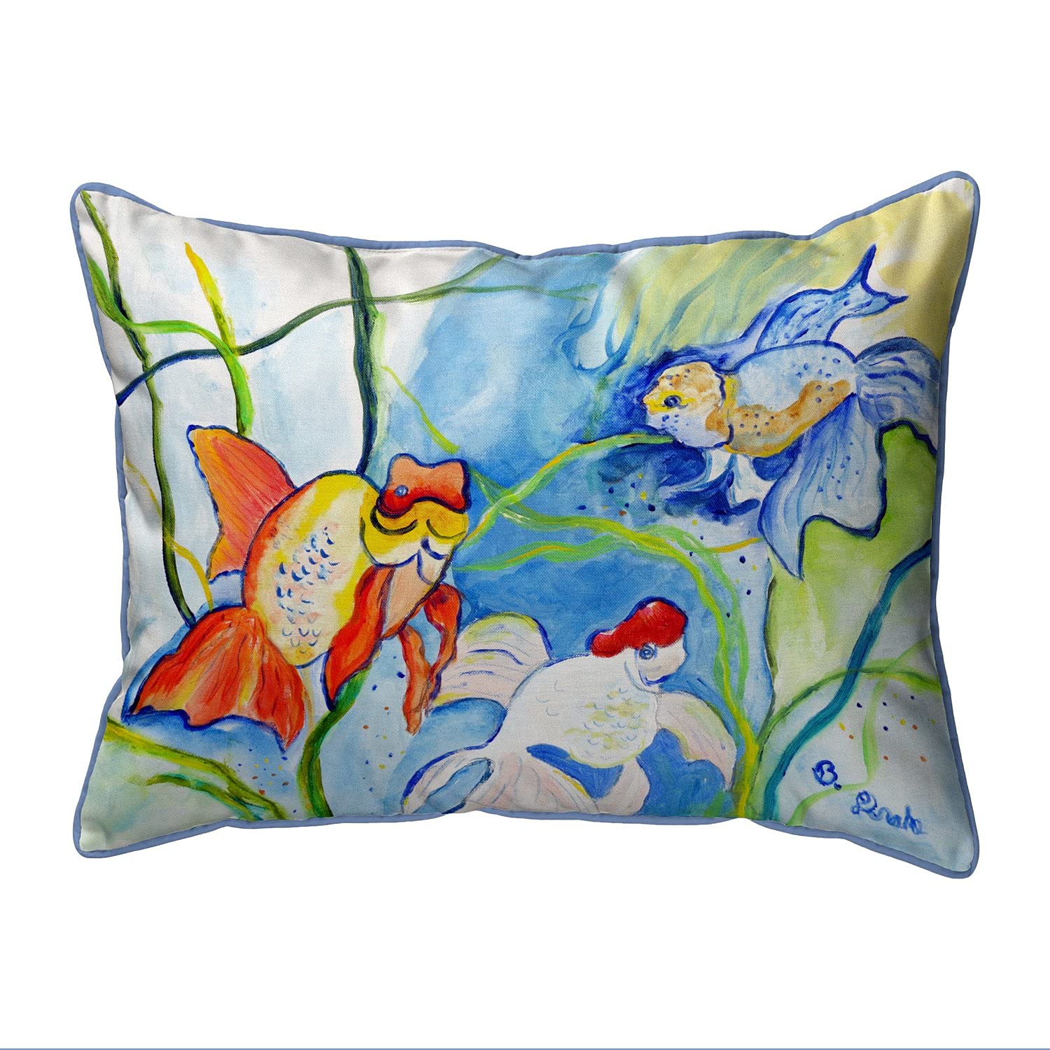 Betsy Drake HJ1143 Decorative Throw Pillow 16x20 Inches - Multi-Color Boho Pattern for Sofa, Bed & Living Room Decor