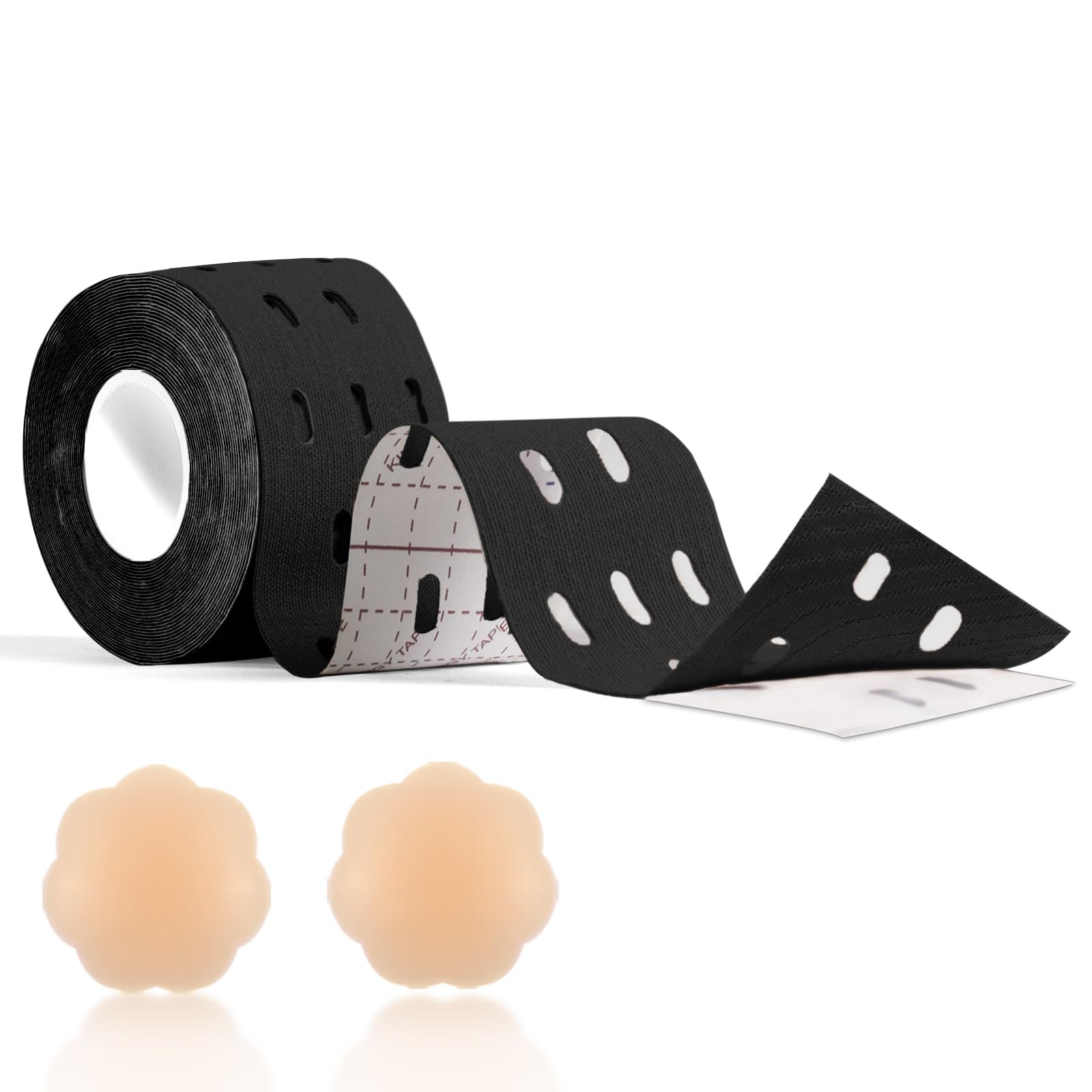 Niidor Boob Tape - Invisible Breast Lift Tape for Women, Breathable & Sticky Adhesive Support for Strapless Dresses, Backless Outfits, and Swimwear