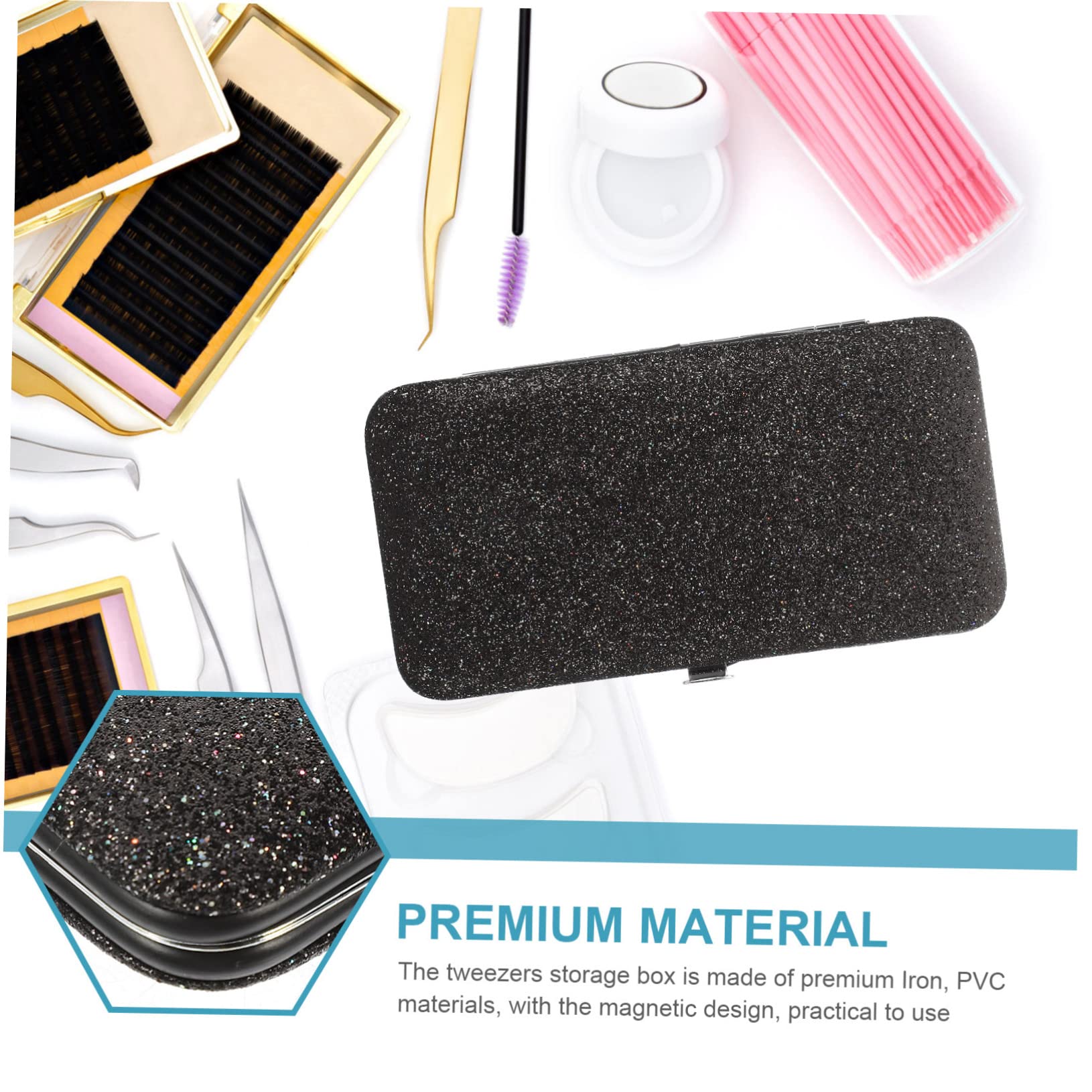 Premium Eyelash Extension Tweezer Case - Durable Lash Tool Storage Box for Professional Makeup Artists | Salon & Travel Organizer