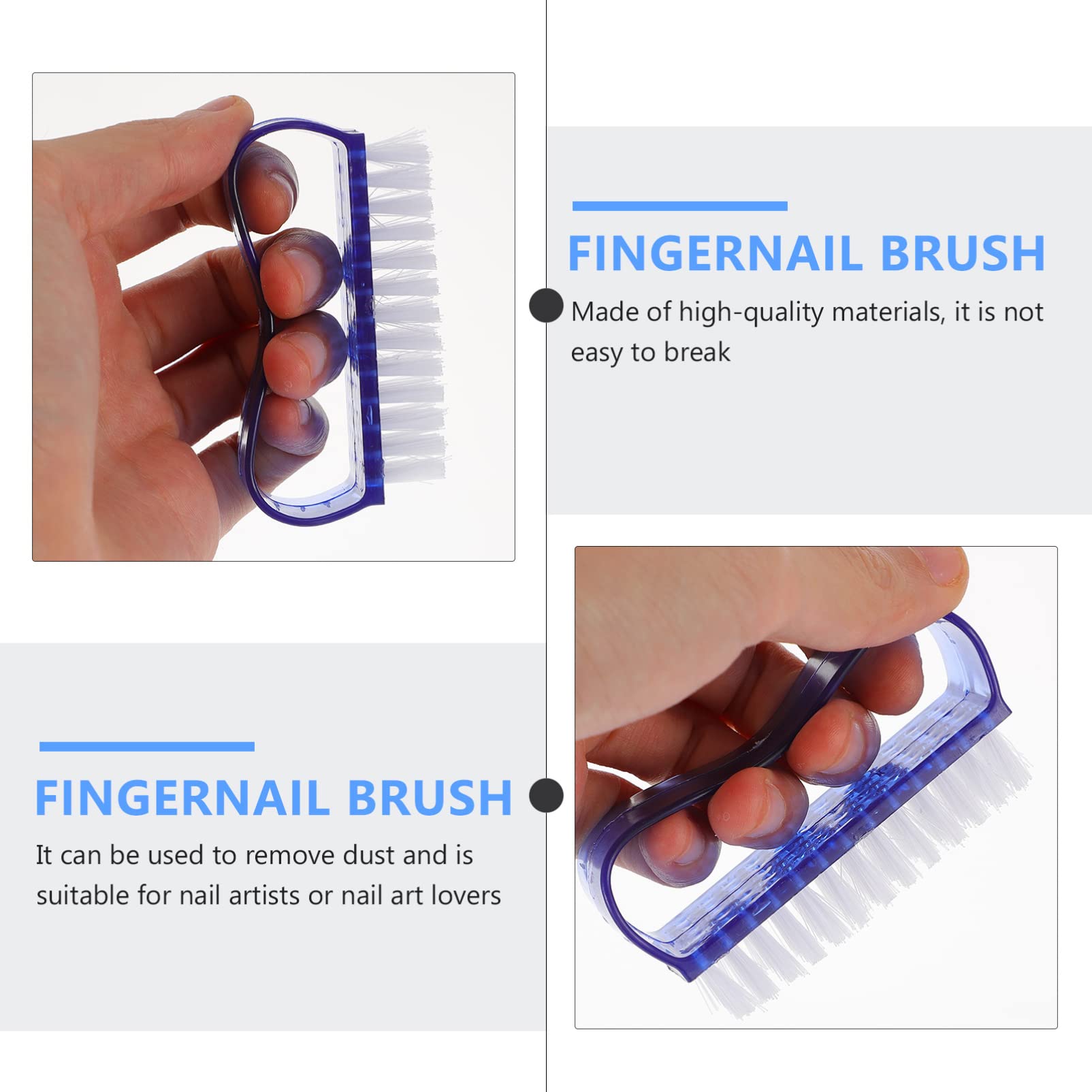 EXCEART Professional Nail Cleaning Brush - 1PC Manicure Dust Brush for Nail Art, Pedicure & Fingernail Care - Perfect for Home Salon, DIY Nail Design & Professional Manicure Tools Kit