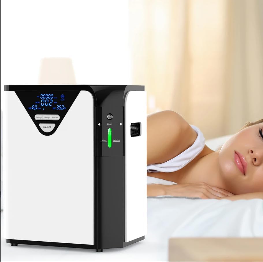 Portable Oxygen Generator for Home & Travel - DeKaSi OxySure SH8 Model - Compact & Lightweight for Emergency Use, COPD, and High Altitude Activities