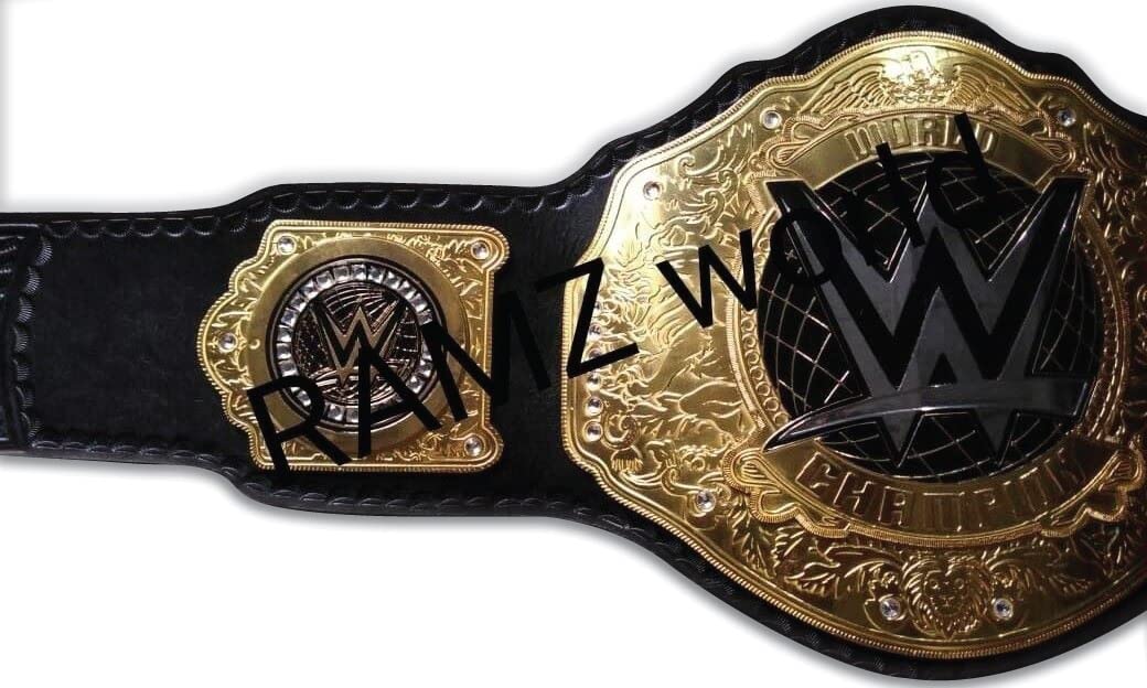 Authentic New World Heavyweight Wrestling Championship Replica Belt - 2mm Brass Plated, Adult Size - Perfect for Collectors, Cosplay & Wrestling Fans