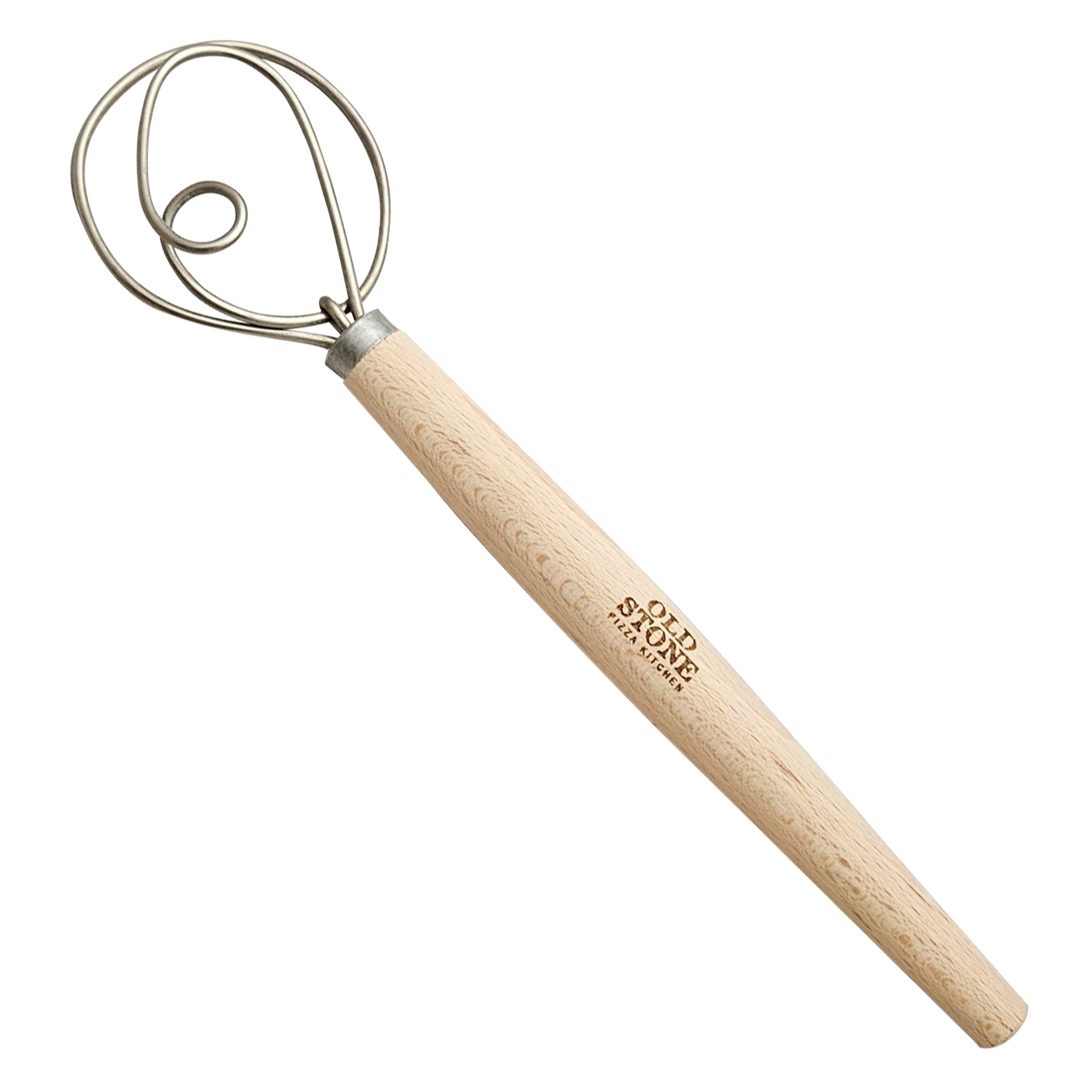 11.5 Inch Stainless Steel Dough Whisk - Heavy Duty Kitchen Mixing Tool for Bread, Pizza & Pastry Dough - Perfect for Baking, Cooking & Meal Prep